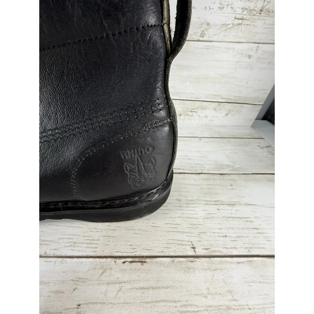 Rhino black leather